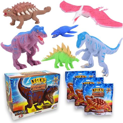 Prehistoric Dominator: Funny Box con 3 personaggi diversi