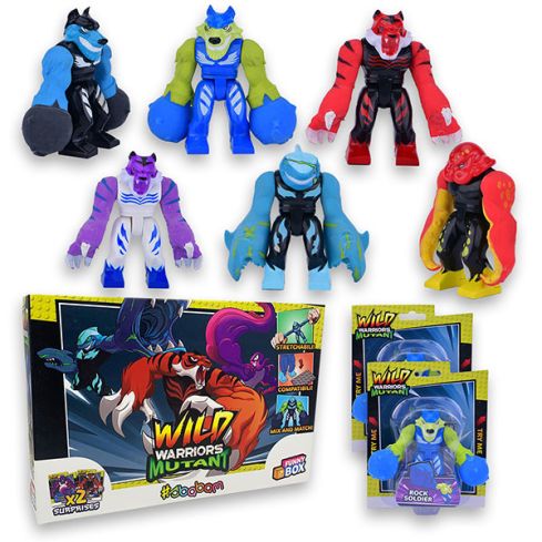 Wild Warriors Mutant: Funny Box con 2 personaggi diversi